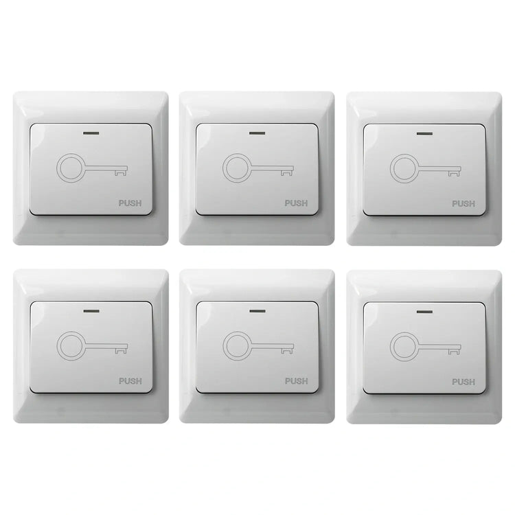 Pack of 6 Push to exit buttons for door release - VIS-7030 Visionis