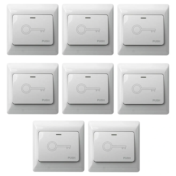 Pack of 8 Push to exit buttons for door release - VIS-7030 Visionis