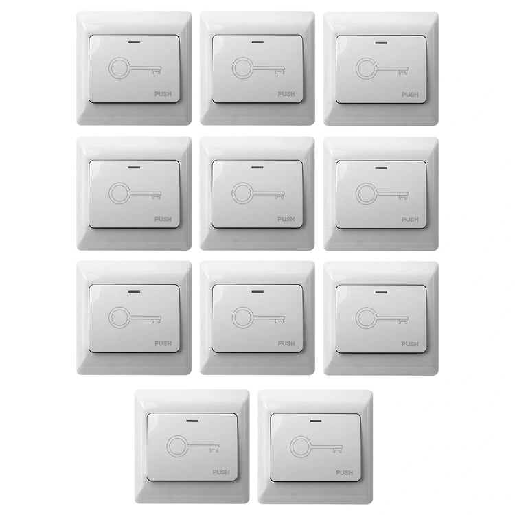 Pack of 10 Push to exit buttons for door release - VIS-7030 Visionis