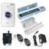 600 lbs Magnetic door lock with button release, wireless receiver. Wireless Remote Buzz-In Kits - FPC-7458