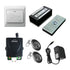 Cabinet magnetic lock buzz-in kit with remote and wide push-to-exit button. VIS-ML120 FPC-7468 VISIONIS