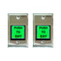 Pack of 2 green push to exit buttons - VIS-7000 Visionis