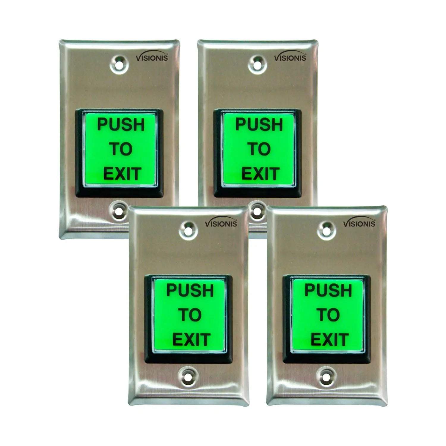Pack of 4 green request to exit buttons - VIS-7000 Visionis