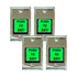 Pack of 4 green request to exit buttons - VIS-7000 Visionis