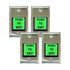 Pack of 4 green request to exit buttons - VIS-7000 Visionis