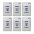 Pack of 6 weatherproof push to exit buttons with stainless steel - Visionis VIS-7001