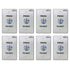 Pack of 8 waterproof push to exit buttons for door access control - Visionis VIS-7001 