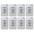 Pack of 8 waterproof push to exit buttons for door access control - Visionis VIS-7001