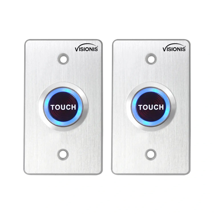 Pack of 2 Touch Request To Exit Button For Door Access Control - VIS-7005 Visionis
