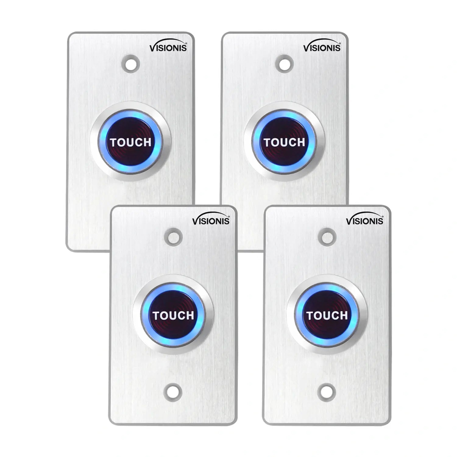 Pack of 4 Touch Request To Exit Button For Door Access Control - VIS-7005 Visionis