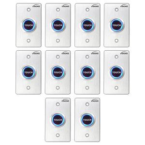 Pack of 10 Touch Request To Exit Button For Door Access Control - VIS-7005 Visionis