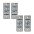 Pack of 4 Push to exit buttons. waterproof and stainess steel
