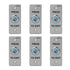Pack of 6 push to exit buttons. Waterproof and stainess steel