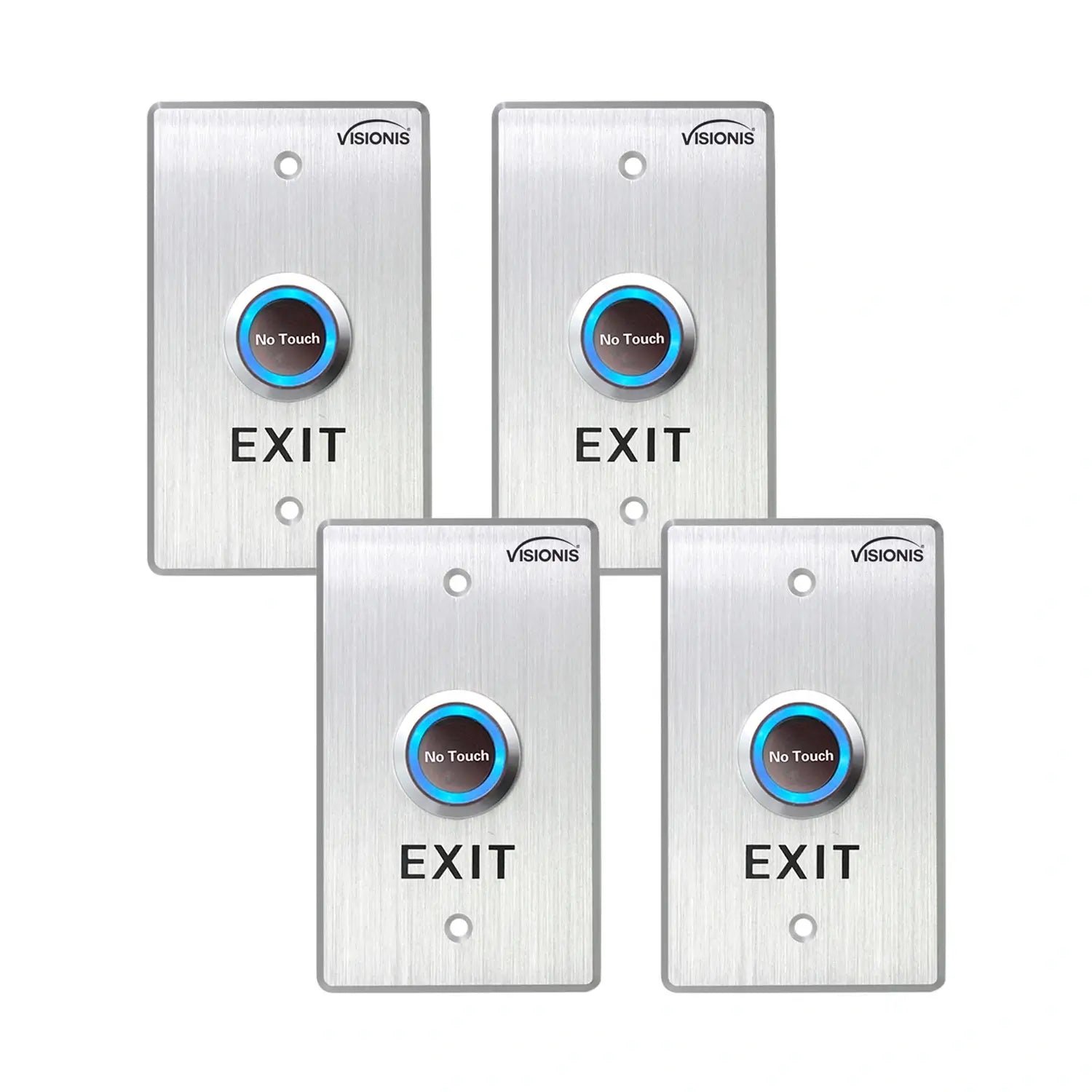 4 Pack No Touch Exit Button VIS-7013 for Touchless Door Release. Indoor ...