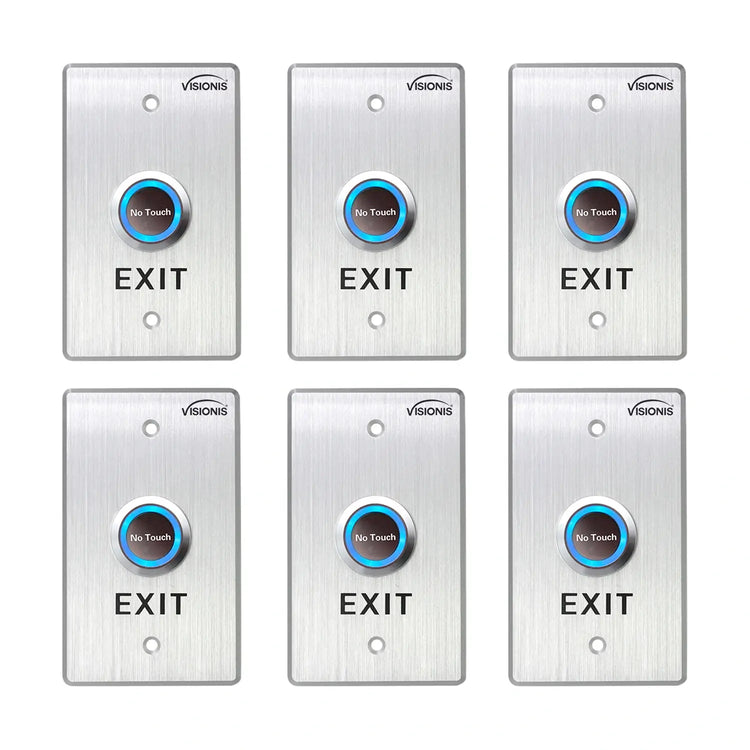 Pack of 6 No Touch Exit Buttons for Door Release