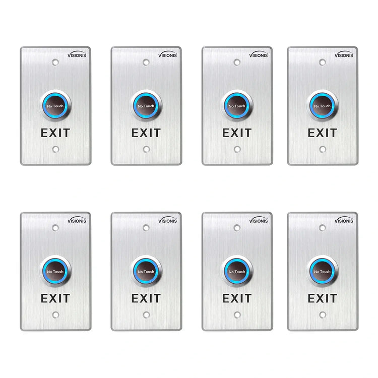 Pack of 8 No Touch Exit Buttons for Door Access Control