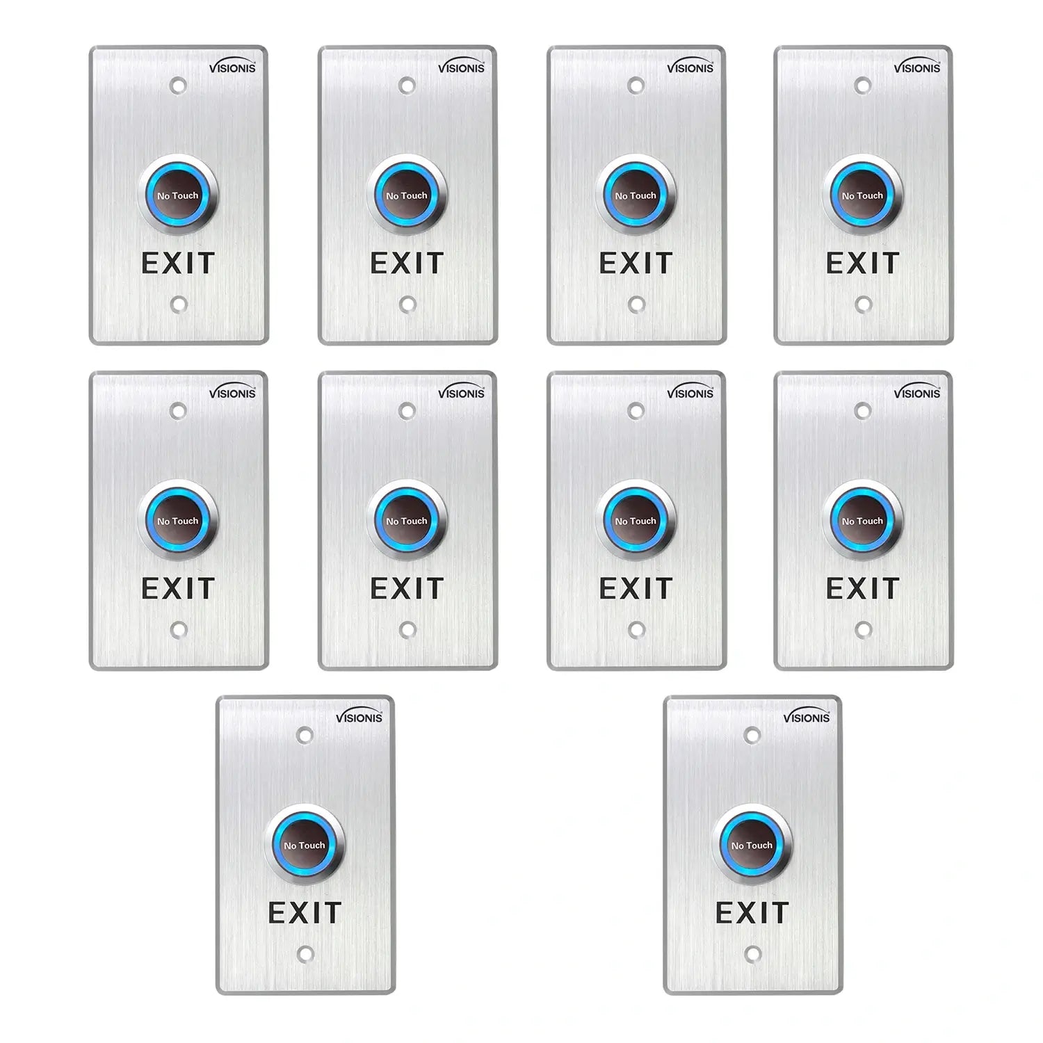 Pack of 10 No Touch Exit Buttons for Door Access Control