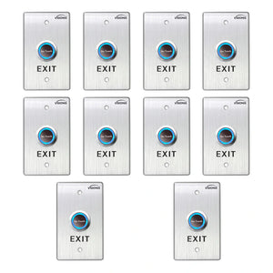 Pack of 10 No Touch Exit Buttons for Door Access Control