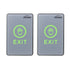 Pack of 2 push to exit button touch-sensitive with LED indicators - VISIONIS VIS-7026