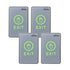 Pack of 4 request to exit button touch-sensitive with LED indicators - VISIONIS VIS-7026