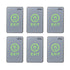Pack of 6 push to exit button touch-sensitive with LED indicators - VISIONIS VIS-7026 