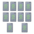 Pack of 10 request to exit button touch-sensitive with LED indicators - VISIONIS VIS-7026 