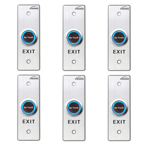 Pack of 6 No Touch Request To Exit Button with Timer Delay VIS-7028 - FPC-7563 Visionis