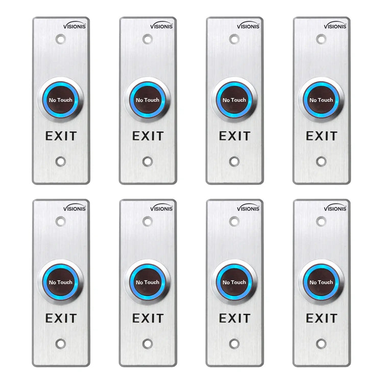 Pack of 8 No Touch Request To Exit Button with Timer Delay VIS-7028 - FPC-7564 Visionis
