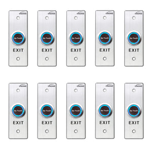 Pack of 10 No Touch Request To Exit Button with Timer Delay VIS-7028 - FPC-7565 Visionis
