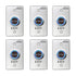 Pack of 6 No Touch Request to Exit Button with Timer Delay. Mid Size with Blue LED Light - FPC-7568 Visionis