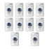 Pack of 10 No Touch Exit Button with Timer Delay. Mid Size with Blue LED Light - FPC-7570 Visionis