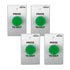 Pack of 4 green push to exit button for door access control VIS-7032 Visionis