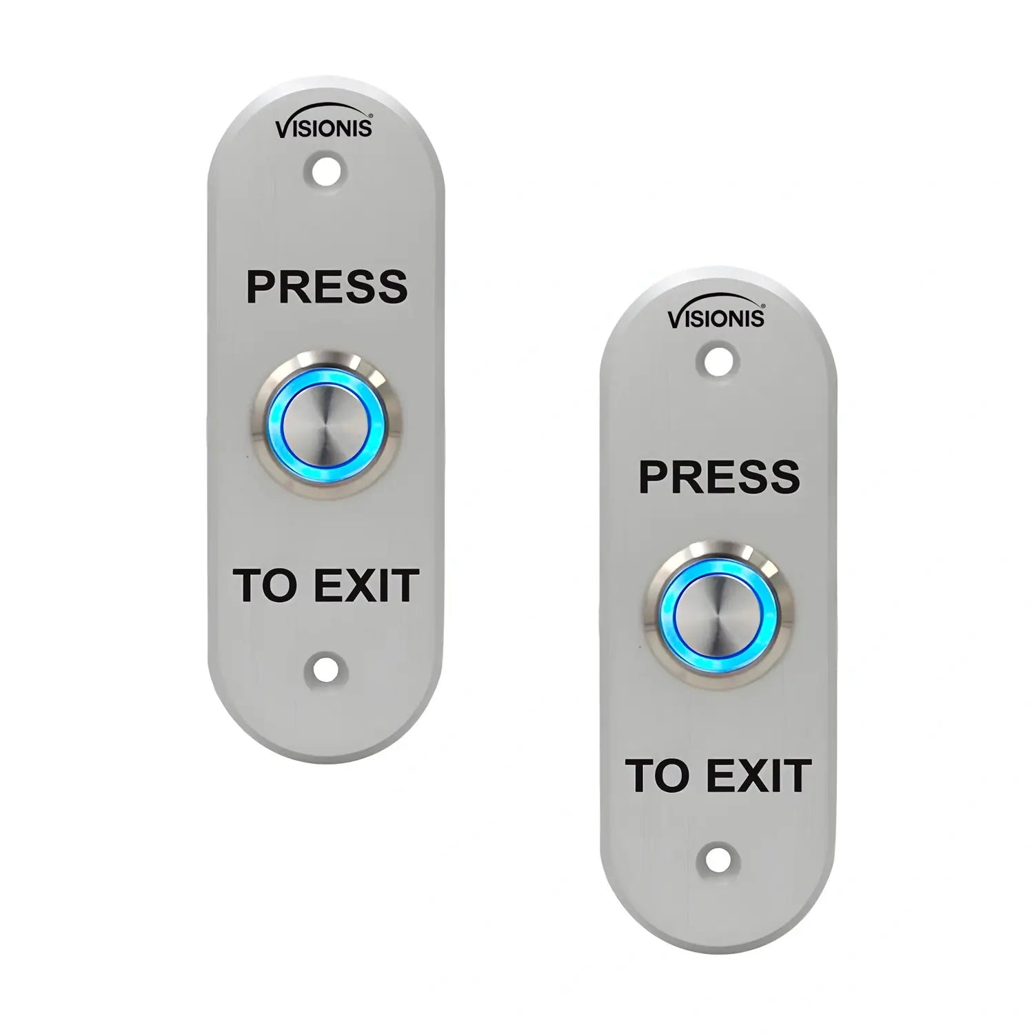Pack of 2 push to exit button with LED Light