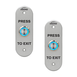 Pack of 2 push to exit button with LED Light