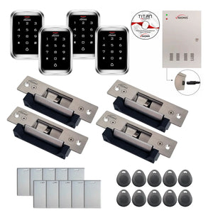 Badge access control system with Electric Door Strikes, Software and controller - FPC-7954
