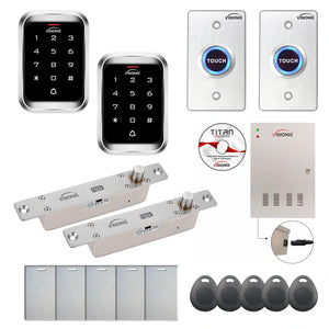 Door access control system for office with Electric Bolt Lock, Software, proximity card reader and controller - FPC-7975