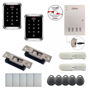 Door access control system for office with Electric Door Strikes, Software, proximity card reader and controller - FPC-7978