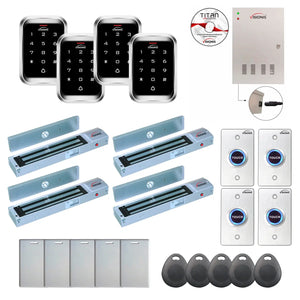 Door access control system for office with 600 lbs Maglocks, Software, proximity card reader and controller - FPC-7982