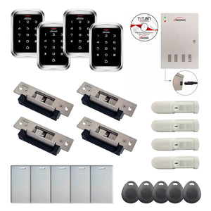 Access control security systems with Electric Door Strikes, Software, proximity card reader and controller - FPC-7996