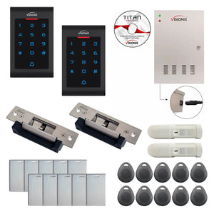 Commercial door access control systems with Electric Door Strikes, Software, proximity card reader and controller - FPC-8042