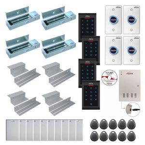 Commercial door access control systems with 1200 lbs Maglocks, Software, proximity card reader and controller - FPC-8050