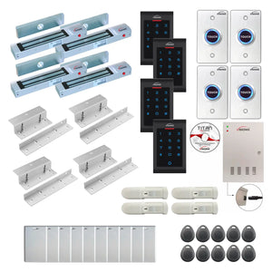 Commercial building access control systems with 300 lbs Maglocks, Software, proximity card reader and controller - FPC-8054