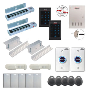 Commercial building access control systems with 600 lbs Maglocks, Software, proximity card reader and controller - FPC-8071