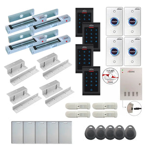 Business access control systems with 300 lbs Magnetic Door Locks, Software, card reader and controller - FPC-8094
