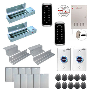 Card access control systems with 1200 lbs Magnetic Door Locks, Software, card reader and controller - FPC-8130