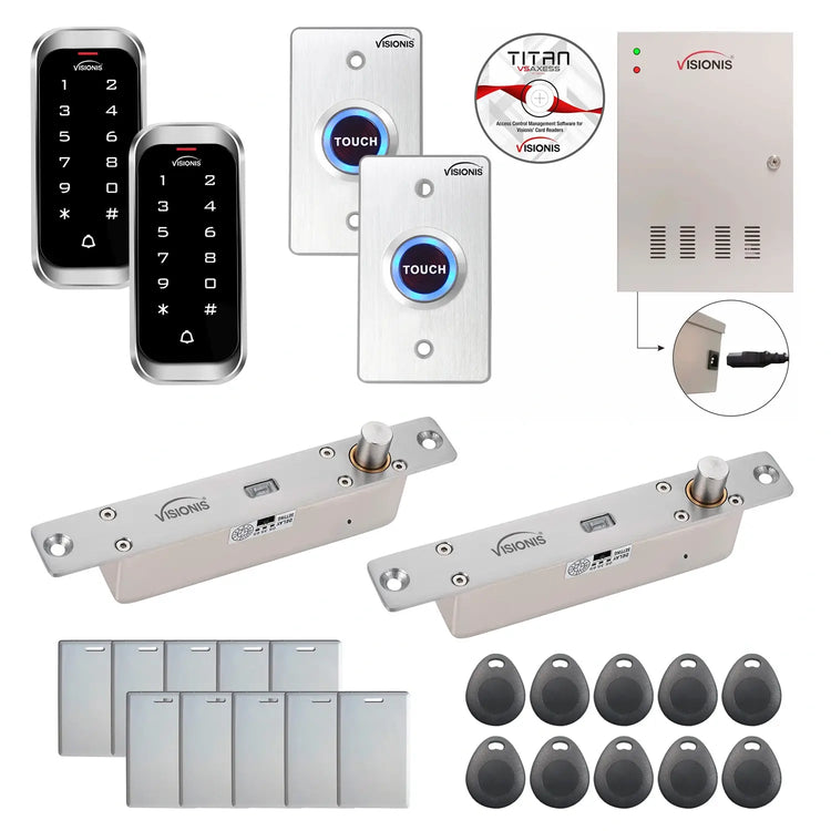 Card access control systems with Electric Bolt Lock, Software, card reader and controller - FPC-8143