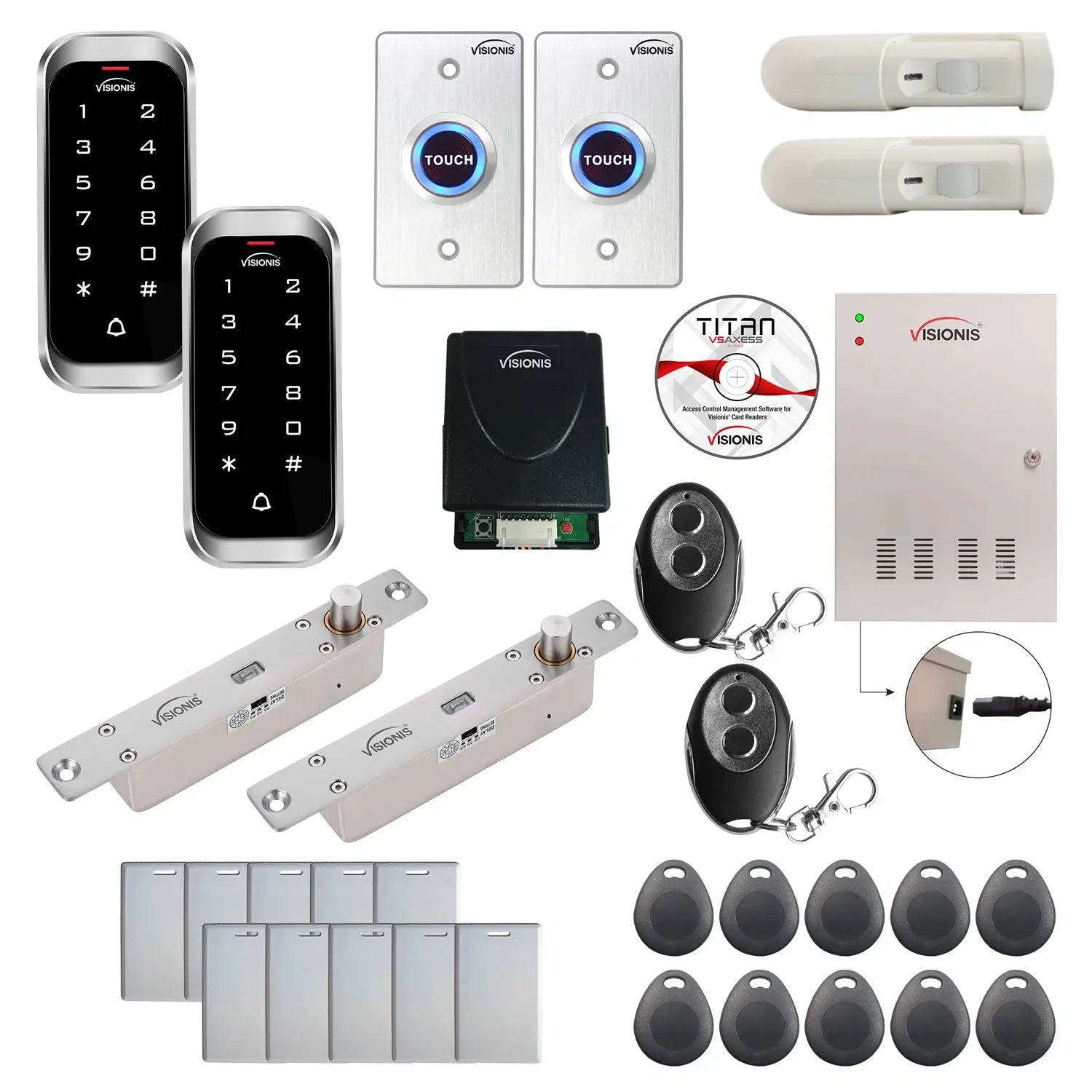 Card access control systems with Electric Bolt Lock, Software, card reader and controller - FPC-8147