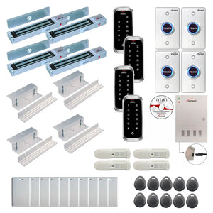 Commercial access control systems with 600 lbs Magnetic Door Locks, Software, card reader and controller - FPC-8159