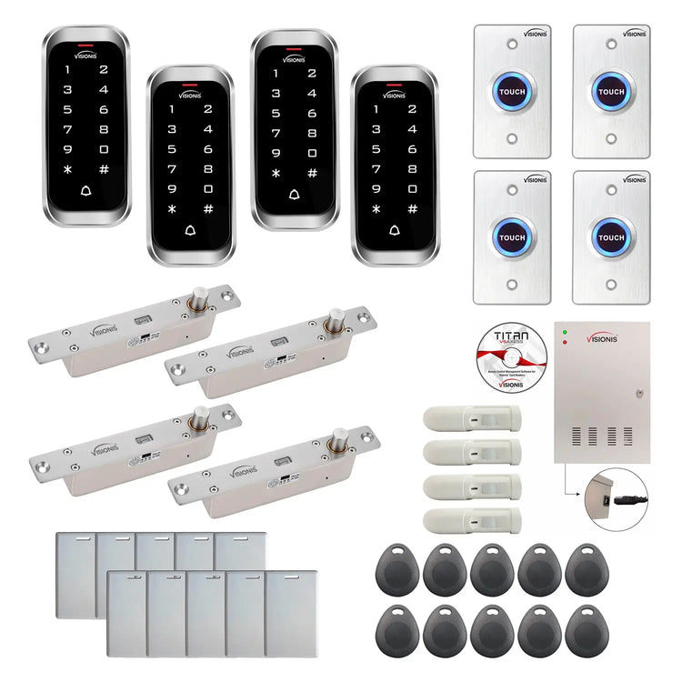 Commercial access control systems with electric bolt lock, Software, card reader and controller - FPC-8163