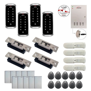 Commercial access control systems with electric door strike, Software, card reader and controller - FPC-8164